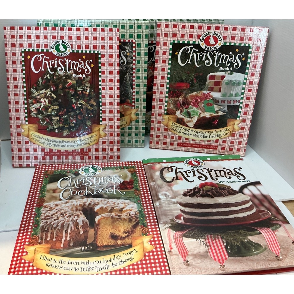 Gooseberry Patch Vintage Y2K Christmas Cookbook Lot Holiday Recipes Crafts Lot 6